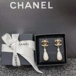 Chanel Cc Pearl Drop Earrings A98327 - Image 7