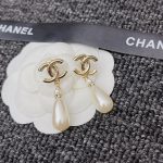 Chanel Cc Pearl Drop Earrings A98327 - Image 6