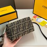 Fendi Mini Roll Ff Jacquard Mini Bag Brown 18Cm - Image 9