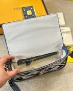 Fendi Baguette Ff Embroidered Shoulder Bag Multicolor 26Cm - Image 10