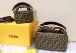 Fendi Zucca Jacquard Mini Pouch Bag Brown 27Cm - Image 4