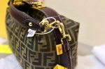 Fendi Zucca Jacquard Mini Pouch Bag Brown 27Cm - Image 7