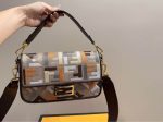 Fendi Baguette Multicolor Canvas Bag With Ff Embroidery 25Cm 8Br600Anh4F1Mql - Image 7
