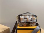 Fendi Baguette Multicolor Canvas Bag With Ff Embroidery 25Cm 8Br600Anh4F1Mql - Image 8