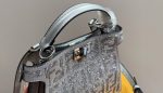 Fendi Peekaboo Iseeu Petite Silver Leather Bag With Crystal Ff Motif 21Cm 8Bn335Apkff1Jsu - Image 8