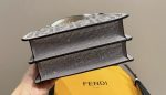 Fendi Peekaboo Iseeu Petite Silver Leather Bag With Crystal Ff Motif 21Cm 8Bn335Apkff1Jsu - Image 10