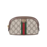 Gucci Ophidia Gg Cosmetic Pouch Brown