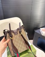 Gucci Original Gg Small Bucket Bag Beige And Ebony 19Cm 782919 Fadac 9762 - Image 7