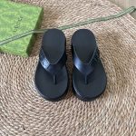 Gucci Tarifa Rubber Platform Flip Flops Black - Image 11