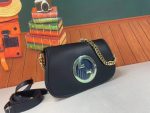 Gucci Blondie Shoulder Bag Black Leather 28Cm 699268 Uxx0G 1000 - Image 10