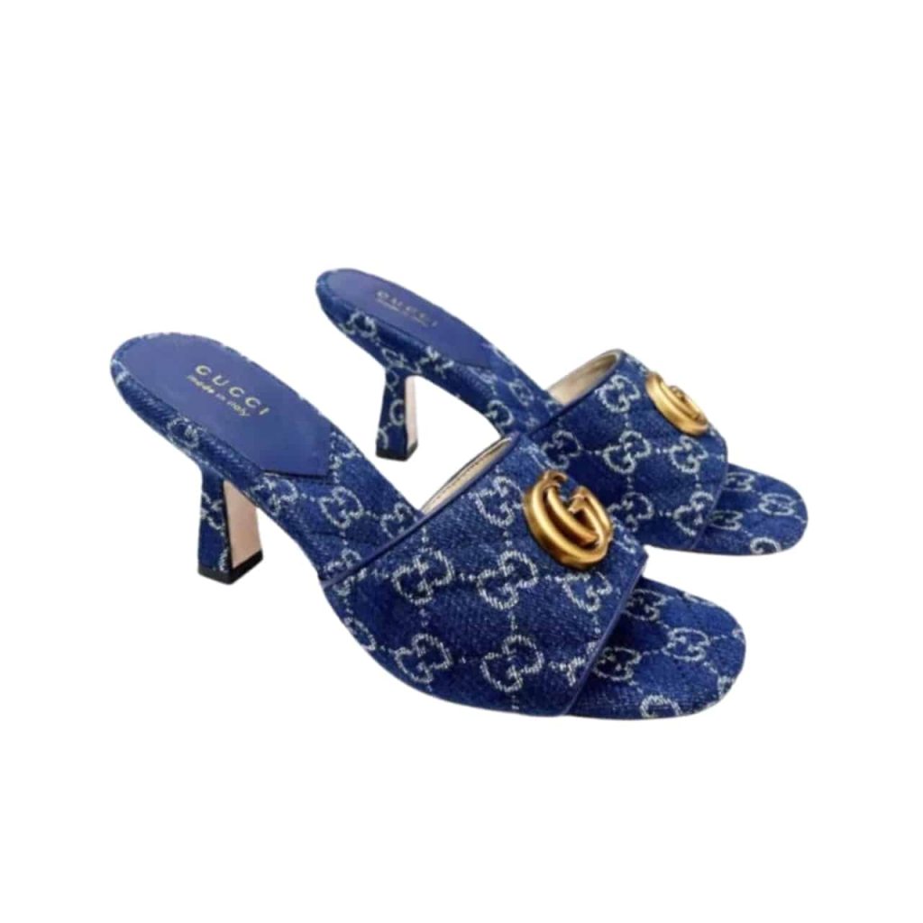 Gucci Women'S Gg Denim Sandals - Image 2
