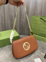 Gucci Blondie Shoulder Bag Brown 28Cm 699268 Uxx0G 2535 - Image 3