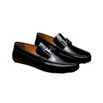 Hermes Men'S Loafer Moccasin Polish Leather With H Silver In Black - Image 11