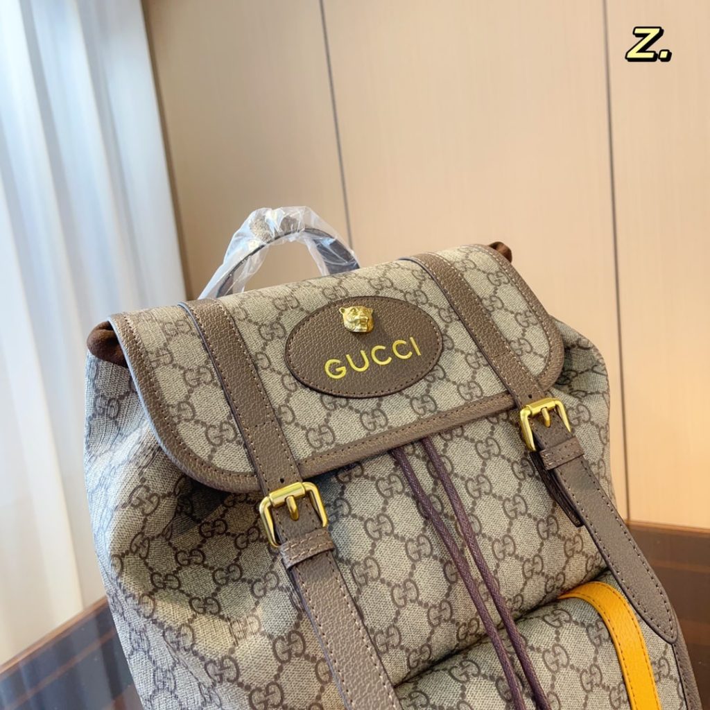 Gucci Soft Gg Supreme Backpack Beige 41Cm 473869 K9Rit 8857 - Image 4