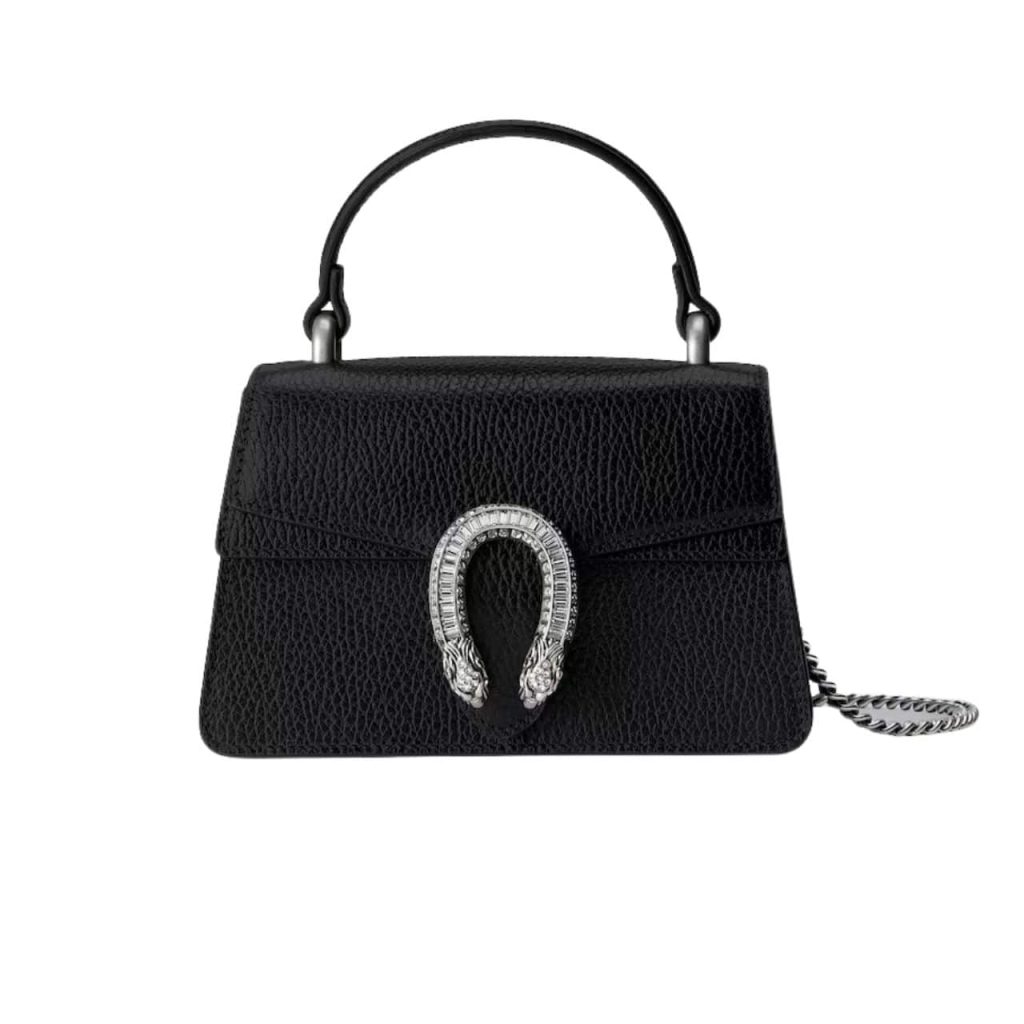 Gucci Dionysus Mini Top Handle Bag Black 18Cm 752029 Caogn 1155 - Image 2