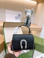 Gucci Dionysus Mini Top Handle Bag Black 18Cm 752029 Caogn 1155 - Image 4