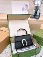 Gucci Dionysus Mini Top Handle Bag Black 18Cm 752029 Caogn 1155 - Image 5