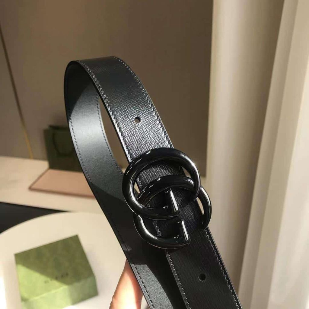 Gucci Gg Marmont Thin Belt Black Leather 414516 18Yxv 1000 - Image 6