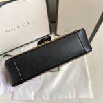 Gucci Gg Marmont Shoulder Bag Beige Black 26Cm 443497 Hvkeg 9772 - Image 7