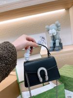 Gucci Dionysus Mini Top Handle Bag Black 18Cm 752029 Caogn 1155 - Image 7