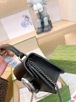 Gucci Dionysus Mini Top Handle Bag Black 18Cm 752029 Caogn 1155 - Image 8