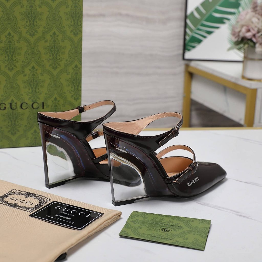 Gucci Women's Wedge Mule Black 827856 Clg00 1000 - Image 4