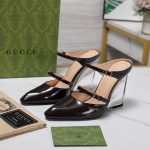 Gucci Women's Wedge Mule Black 827856 Clg00 1000 - Image 3