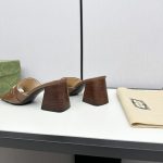 Gucci Signoria Slide Sandal In Brown 786595 Aaboc 2176 - Image 7