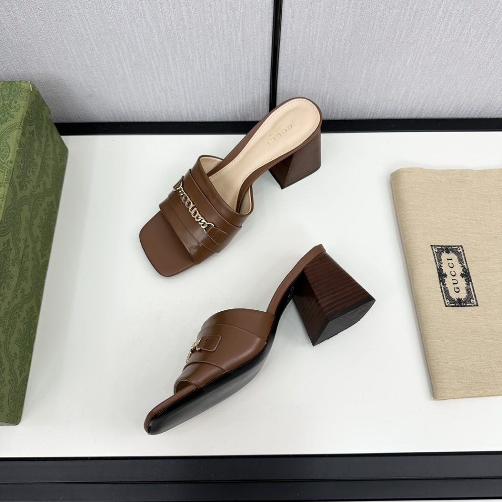 Gucci Signoria Slide Sandal In Brown 786595 Aaboc 2176 - Image 6