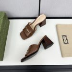 Gucci Signoria Slide Sandal In Brown 786595 Aaboc 2176 - Image 6