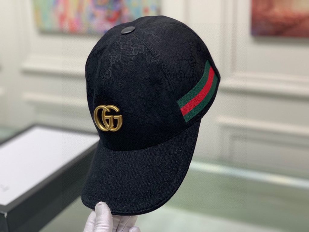 Gucci Gg Canvas With Web Baseball Cap Black - Image 6