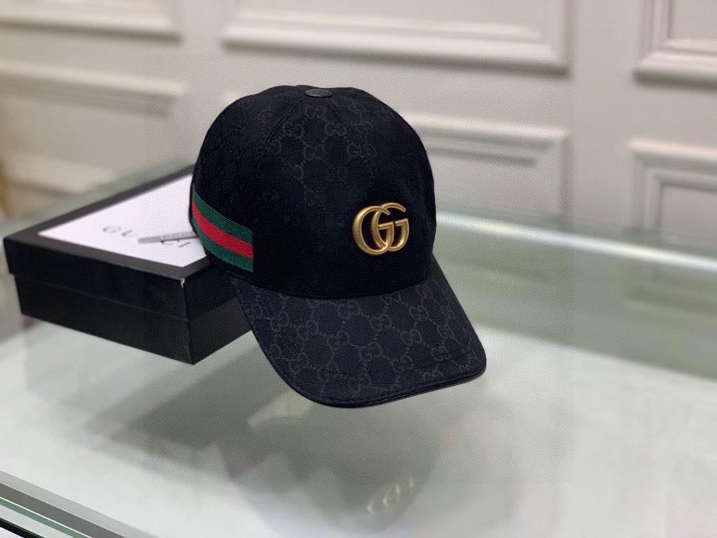 Gucci Gg Canvas With Web Baseball Cap Black - Image 7