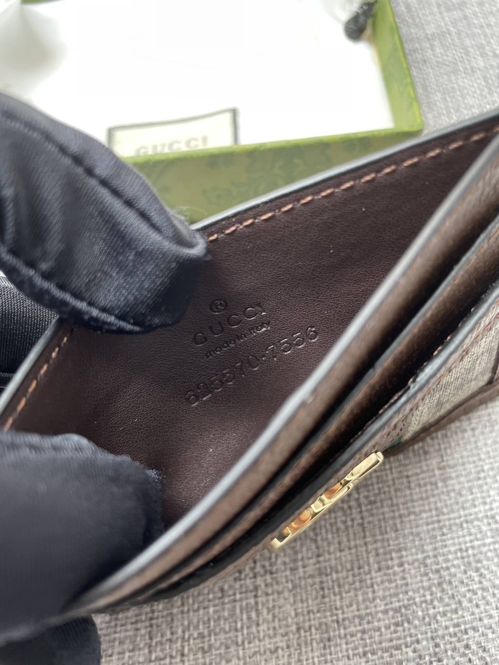 Gucci Ophidia Gg Card Case Monogram Brown 10Cm 523159 96Iwg 8745 - Image 9