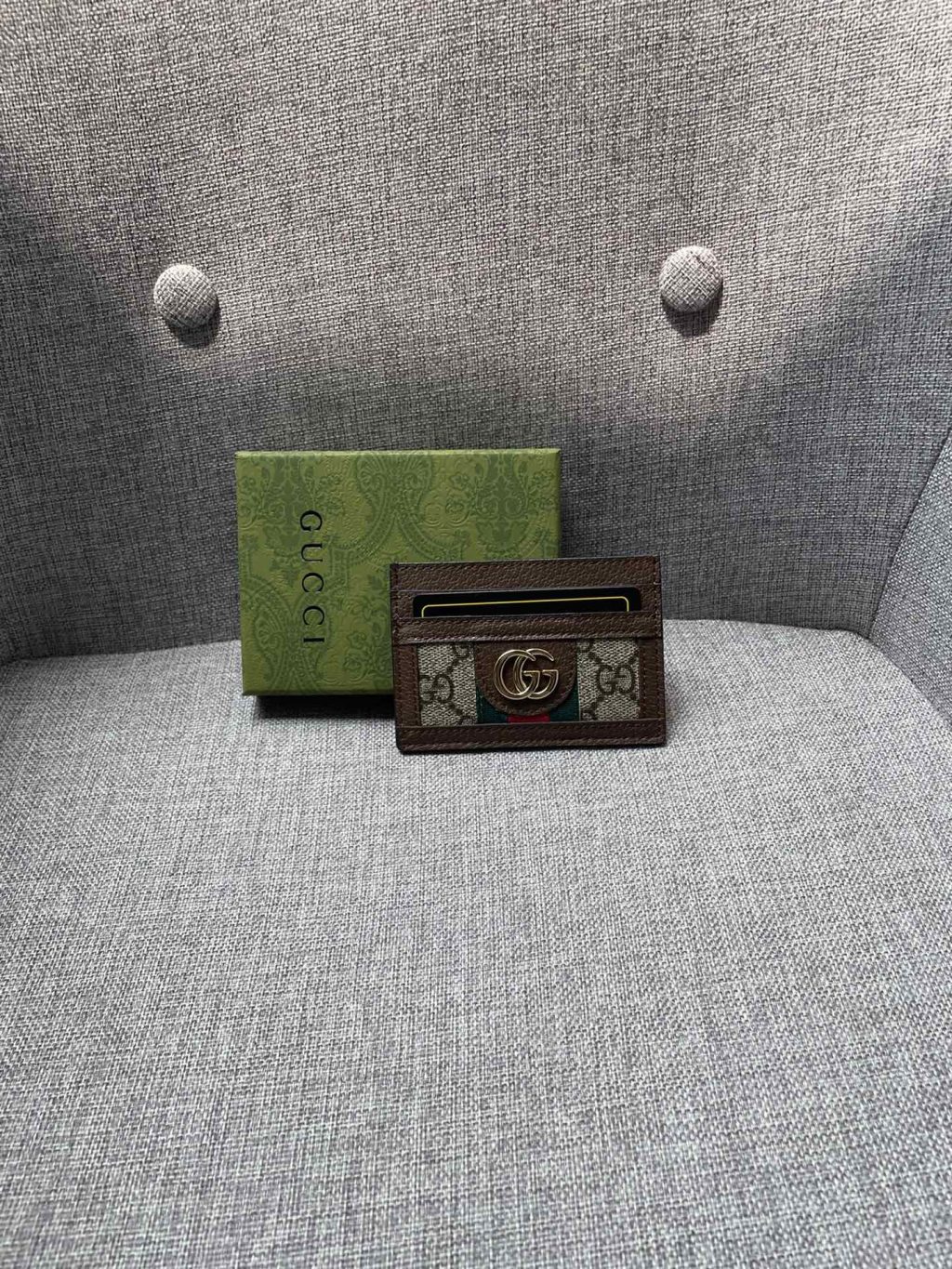 Gucci Ophidia Gg Card Case Monogram Brown 10Cm 523159 96Iwg 8745 - Image 6