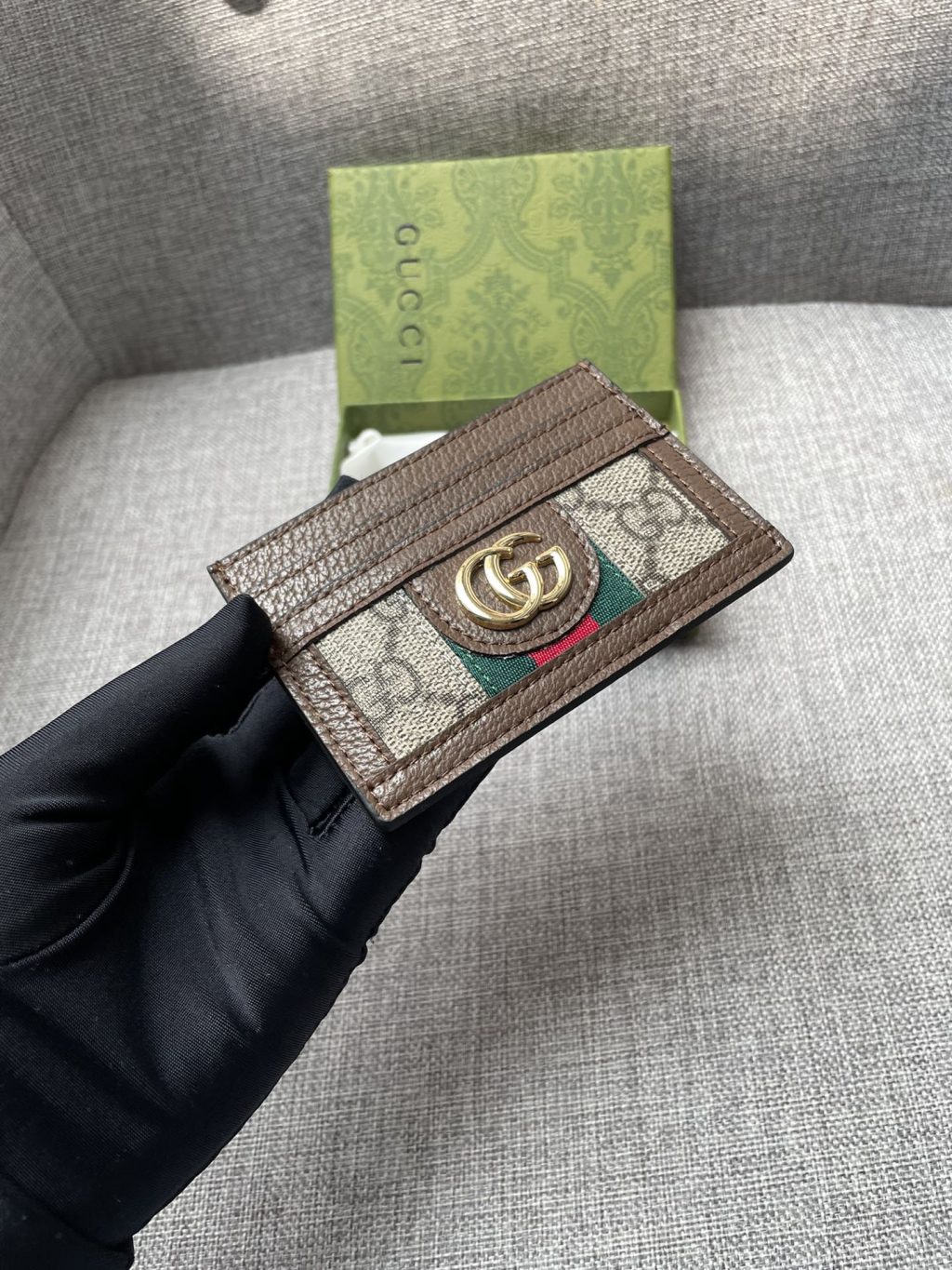 Gucci Ophidia Gg Card Case Monogram Brown 10Cm 523159 96Iwg 8745 - Image 5