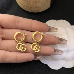 Gucci Gg Running Drop Earrings Gold - Image 3
