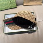 Gucci Gg Canvas Baseball Hat Camel And Dark Brown 807834 4hba8 9766 - Image 6