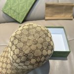 Gucci Gg Canvas Baseball Hat Camel And Dark Brown 807834 4hba8 9766 - Image 5