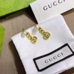 Gucci Pearl Double G Earrings Gold 645665 I4620 8078 - Image 5