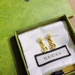 Gucci Pearl Double G Earrings Gold 645665 I4620 8078 - Image 4