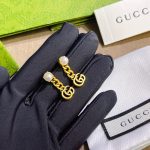 Gucci Pearl Double G Earrings Gold 645665 I4620 8078 - Image 3