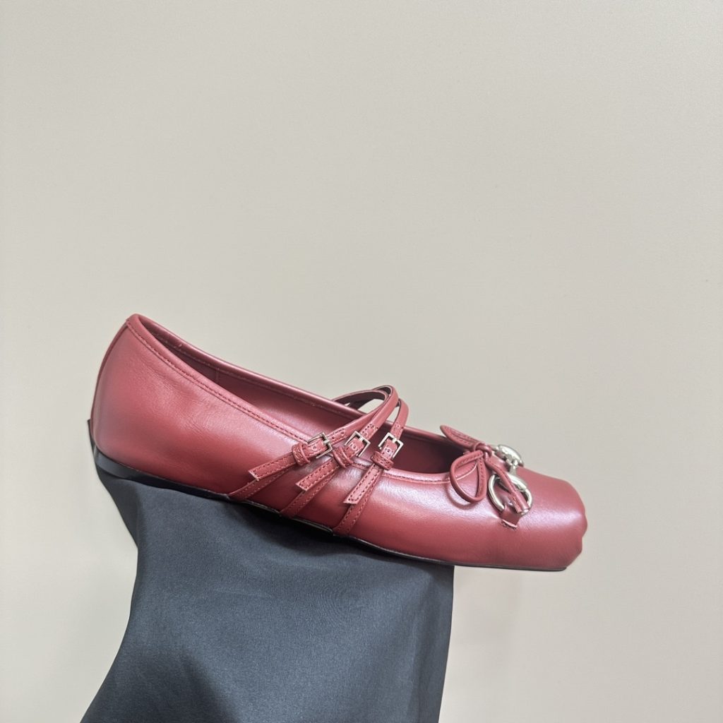 Gucci Women's Horsebit Ballet Flat Sacchetto Red 821219 Aaea4 6207 - Image 7