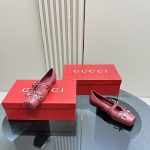 Gucci Women's Horsebit Ballet Flat Sacchetto Red 821219 Aaea4 6207 - Image 6