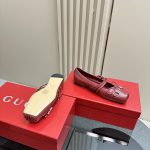 Gucci Women's Horsebit Ballet Flat Sacchetto Red 821219 Aaea4 6207 - Image 4