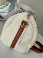 Louis Vuitton Speedy Bandouliere Monogram Teddy Fleece 25 White 25Cm - Image 6