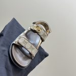 Gucci Double G Sandal Beige And Ebony 771575 G1730 9755 - Image 4