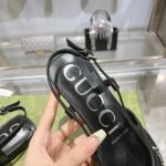 Gucci Gg Embellished Slingback Flats Black - Image 7