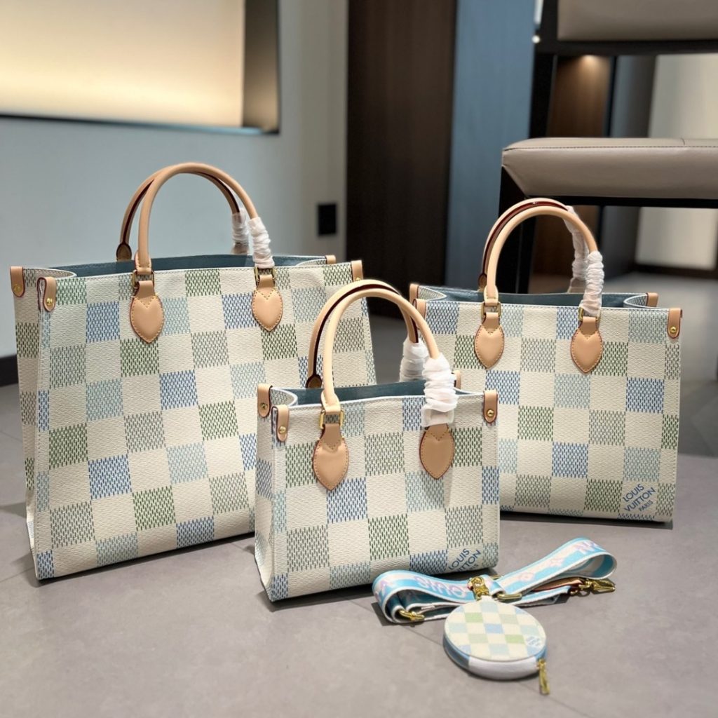 Louis Vuitton Onthego MM Damier Canvas Pistachio 35Cm N40518 - Image 3