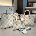 Louis Vuitton Onthego MM Damier Canvas Pistachio 35Cm N40518 - Image 3