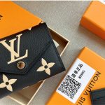 Louis Vuitton Victorine Wallet Black/Beige 12Cm M80968 - Image 3